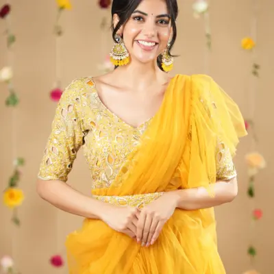 Priya Premium Soft Organza Butti Lehanga