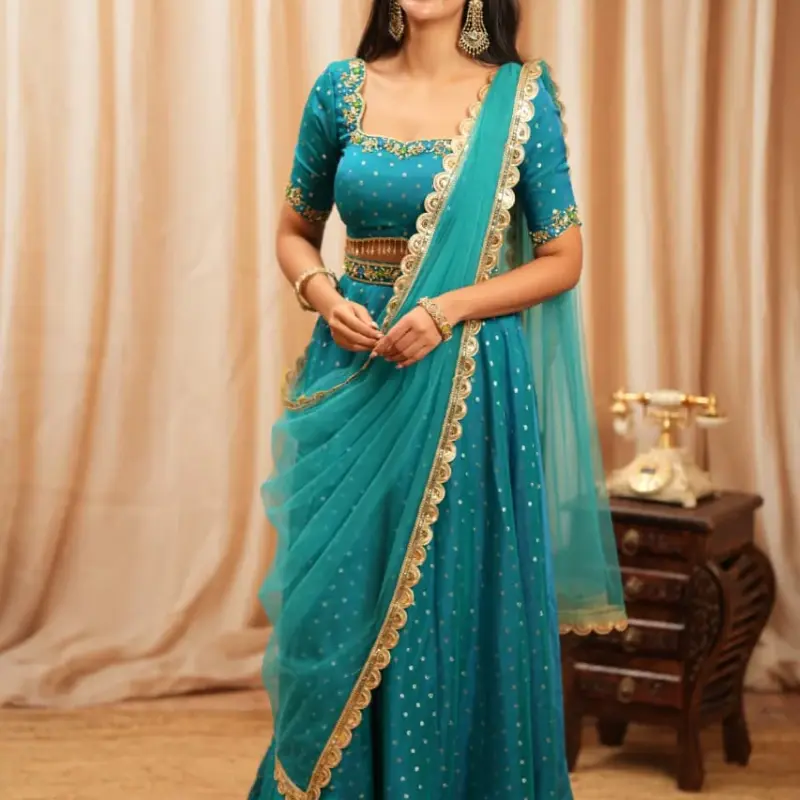 Priya Premium Soft Organza Butti Lehanga